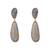 gold plated labradorite stone contemporary drop earrings