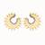 gold plated celestial filigree earrings
