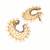 gold plated celestial filigree earrings