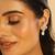gold plated kundan paradise stud earrings