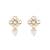 gold plated kundan paradise stud earrings