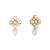 gold plated kundan paradise stud earrings
