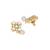 gold plated kundan paradise stud earrings
