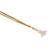 gold plated regal enamel bloom pearl drop necklace