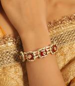 gold plated red serene pochi bangles
