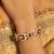 gold plated red serene pochi bangles