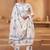 Off White Cotton Jute Work Embroidered Salwar Kameez Semi Stiched