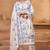 Off White Cotton Jute Work Embroidered Salwar Kameez Semi Stiched