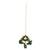 gold plated emerald grace dangler earrings