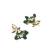 gold plated emerald grace dangler earrings