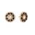 gold plated floret noor stud earrings