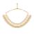 gold plated ivory dusk kundan necklace