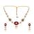 gold plated radiant sage stone kundan necklace