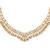 gold plated ivory dusk mop necklace
