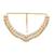 gold plated ivory dusk mop necklace