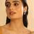 gold plated kundan paradise green studs