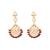 gold plated serenoor ruby kundan chandbali earrings