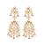 gold plated serenoor pearl chandbali earrings
