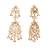 gold plated serenoor pearl chandbali earrings