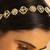 gold plated kundan ornate royal matha patti cum necklace