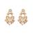 gold plated pearl empress chandbali earrings