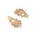 gold plated pearl empress chandbali earrings