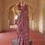 Maroon poly viscose silk patola printed saree with heavy dimond swarovski work border