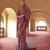 Maroon poly viscose silk patola printed saree with heavy dimond swarovski work border