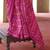 Hot pink poly viscose silk patola printed saree with heavy dimond swarovski work border