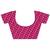 Hot pink poly viscose silk patola printed saree with heavy dimond swarovski work border