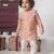 Onion pink aeroplans/clouds hand embroidery kurta with pajama set