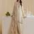 Stylee lifestyle beige georgette embroidered dress material
