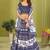 blue rayon printed navratri special lehenga choli