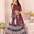white rayon printed navratri special lehenga choli