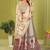 cream rayon printed navratri special lehenga choli
