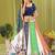 white rayon printed navratri special lehenga choli