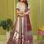 cream rayon printed navratri special lehenga choli