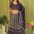 black rayon printed navratri special lehenga choli