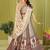 cream rayon printed navratri special lehenga choli