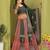 green rayon printed navratri special lehenga choli