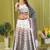 white rayon printed navratri special lehenga choli