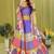purple rayon printed navratri special lehenga choli