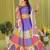 purple rayon printed navratri special lehenga choli