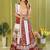 white rayon printed navratri special lehenga choli