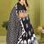 black rayon printed navratri special lehenga choli
