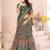 green rayon printed navratri special lehenga choli