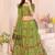 olive rayon printed navratri special lehenga choli