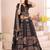 black rayon printed navratri special lehenga choli