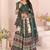 cream rayon printed navratri special lehenga choli
