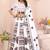 white rayon printed navratri special lehenga choli